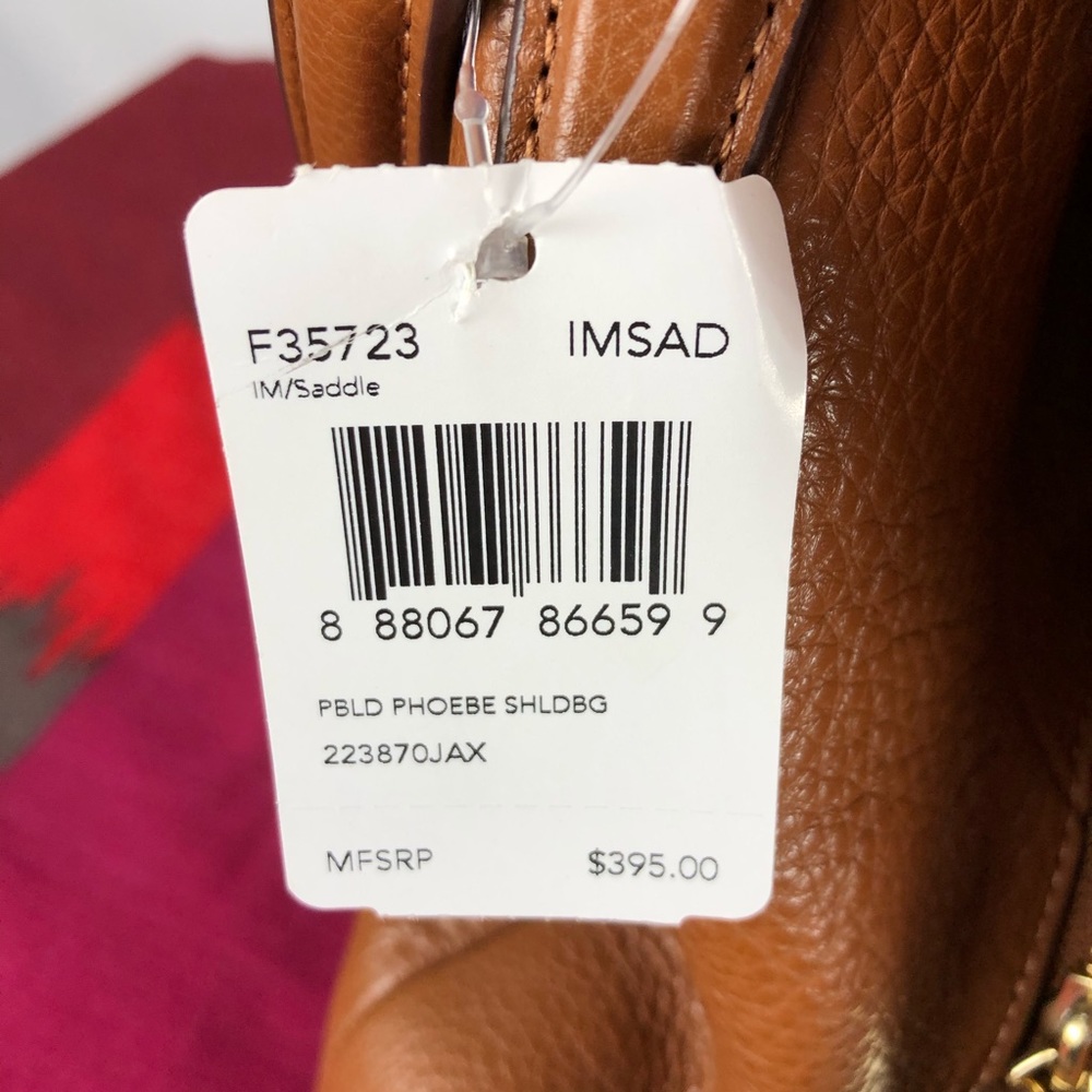 Coach Tan Pebbled Leather Phoebe Bag - Picture 13 of 16